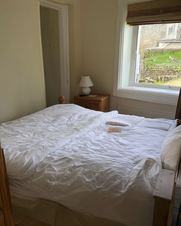 Holiday let bedroom ready for guests