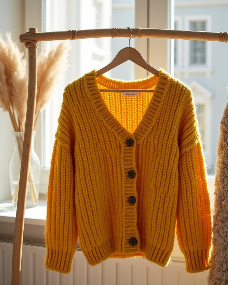 Sweter na wieszaku